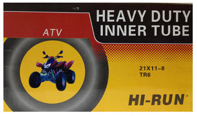 HI-RUN, ATV Tube, 21x11-8 In., Tr6 Valve Stem