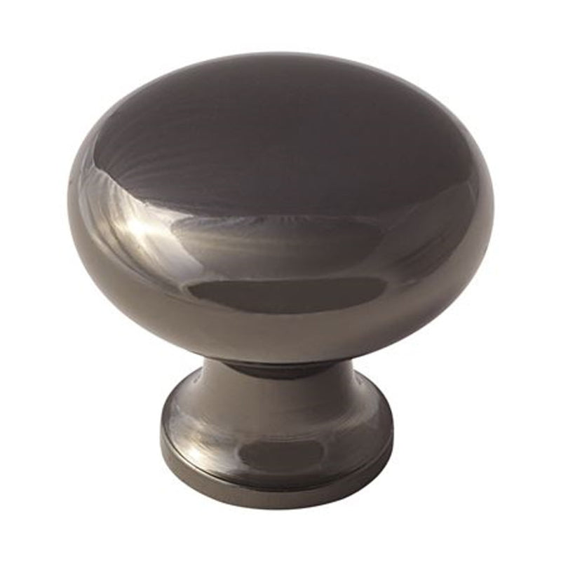 AMEROCK LLC, Amerock Anniversary Round Cabinet Knob 1-3/16 in. D 1 in. Nickel 1 pk