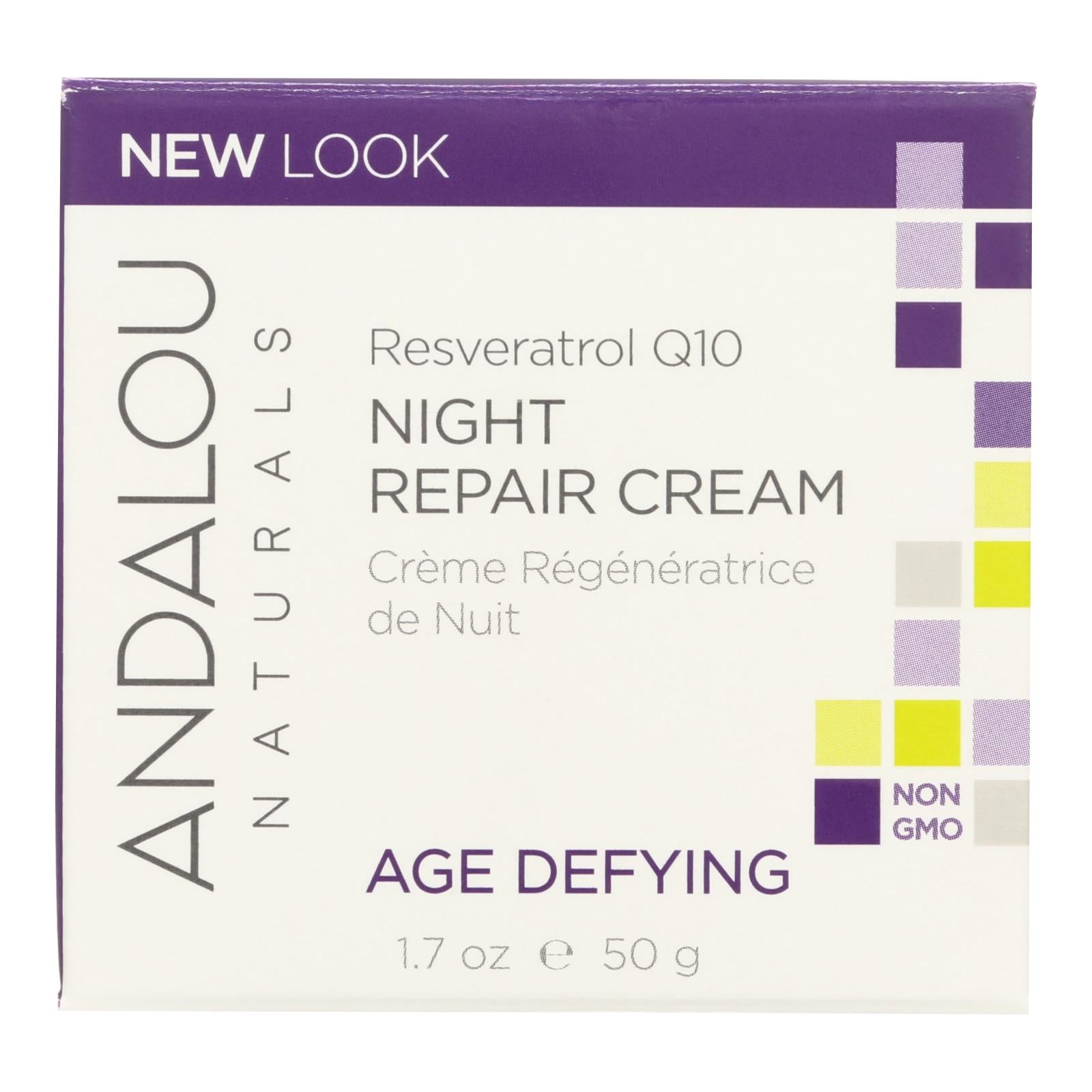Andalou Naturals, Andalou Naturals Resveratrol Q10 Night Repair Cream - 1.7 fl oz