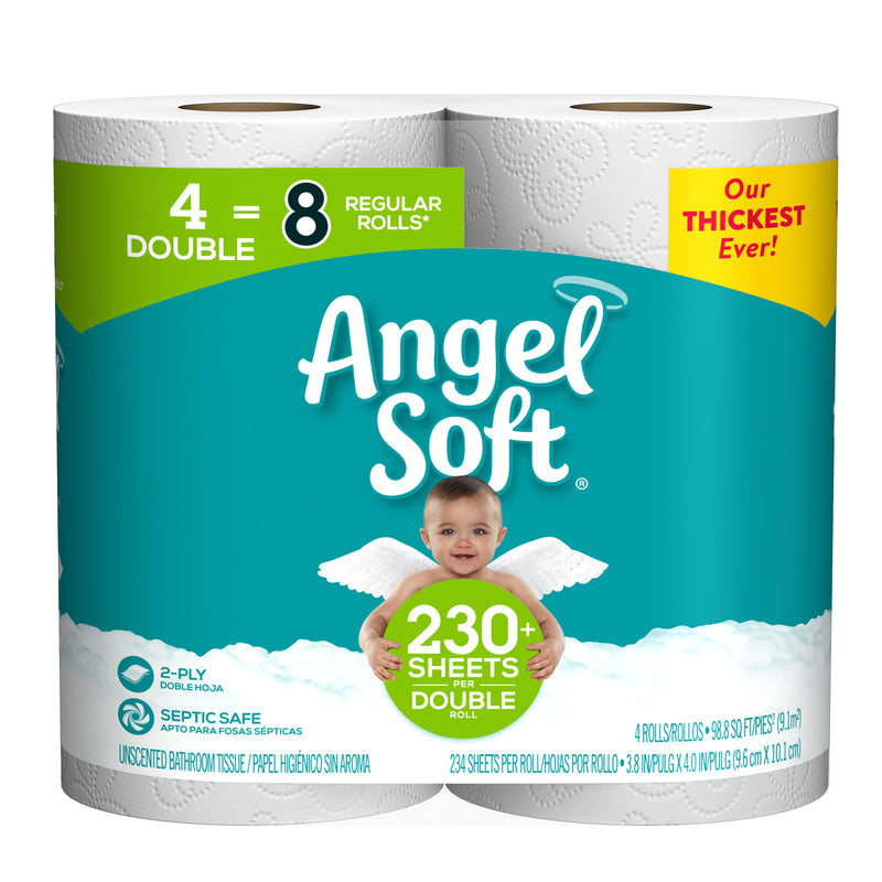 GEORGIA PACIFIC CORPORATION, Angel Soft Toilet Paper 4 roll 234 sheet (Pack of 12)