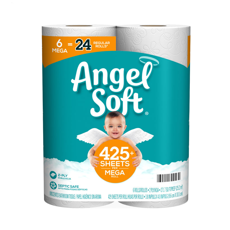 GEORGIA PACIFIC CORPORATION, Angel Soft Toilet Paper 6 roll 429 sheet (Pack of 6)