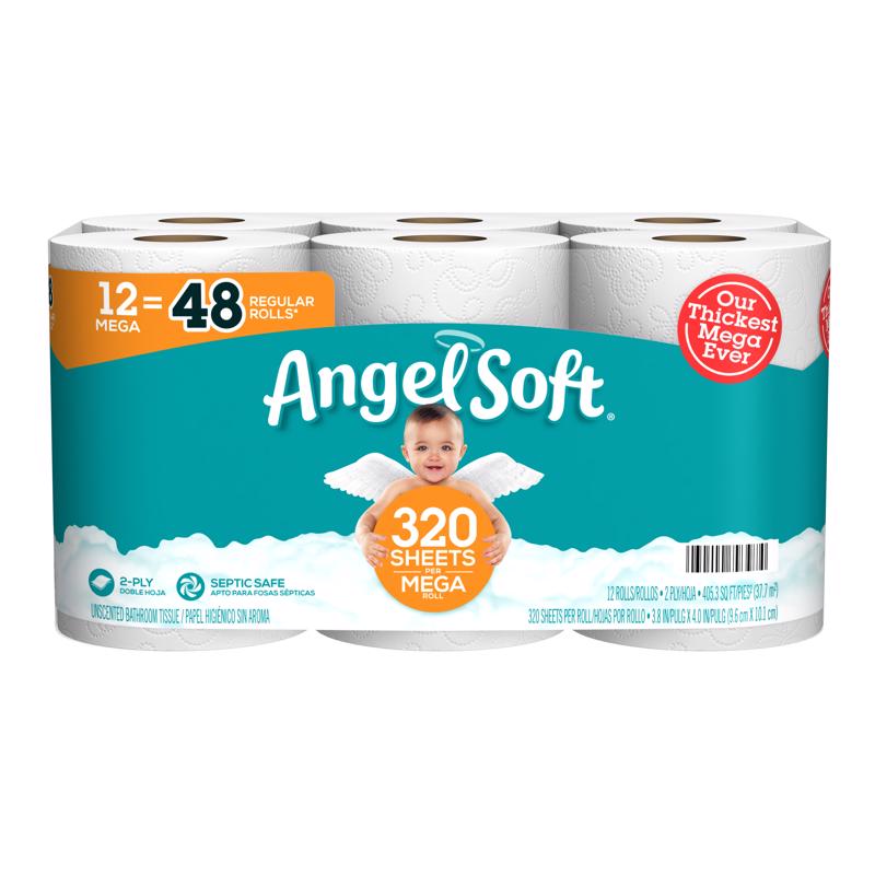 GEORGIA PACIFIC CORPORATION, Angel Soft Toilet Paper 9 roll 429 sheet (Pack of 4)