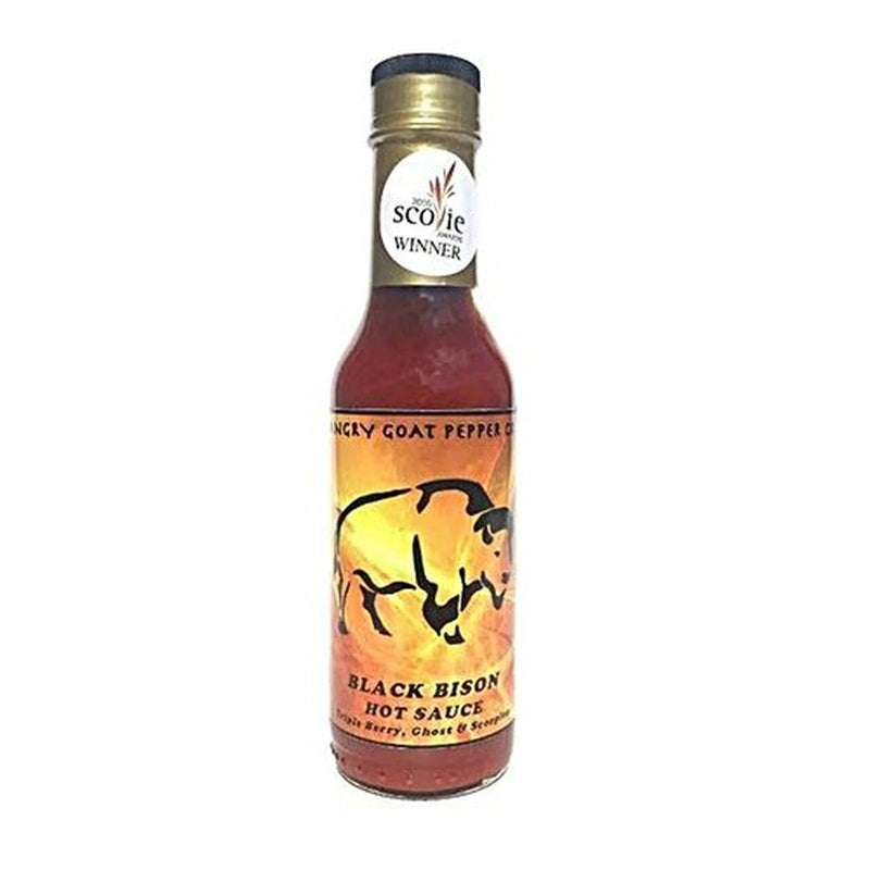 RABBIT PATCH FARM LLC, Angry Goat Pepper Co. Black Bison Hot Sauce 5 oz