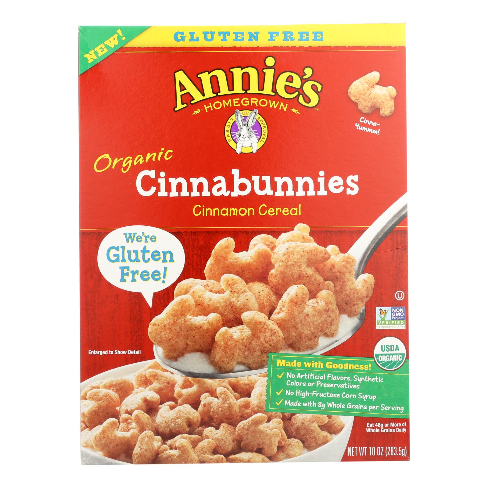 Annie'S Homegrown, Annie'S Homegrown Cereal Cinnabunnies - Case Of 10 - 10 Oz (Pack of 10)