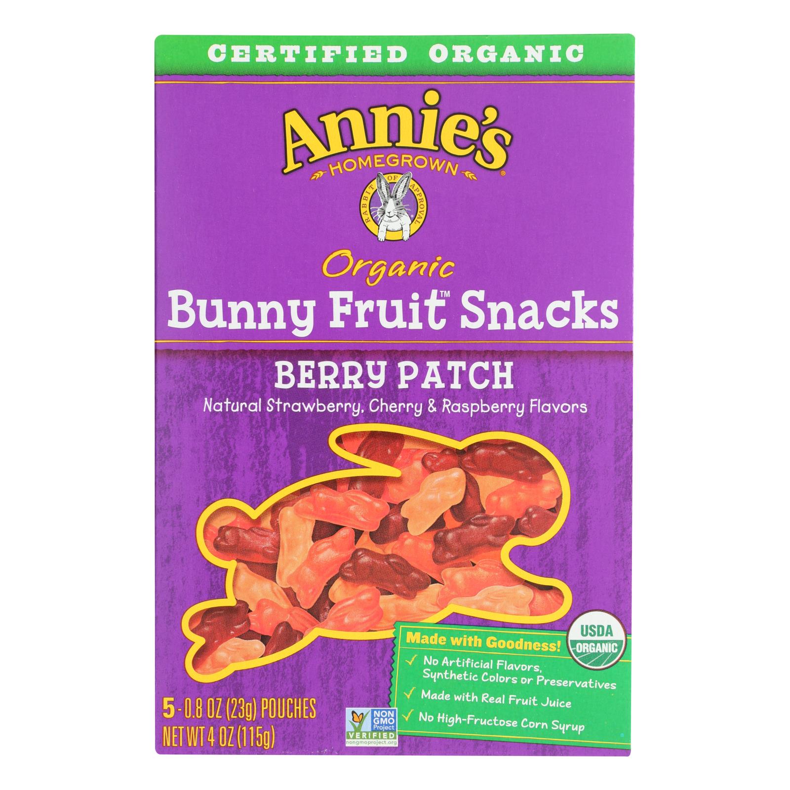 Annie'S Homegrown, Annie'S Homegrown Fruit Snack Berry Patch - Case Of 10 - 4 Oz (Pack of 10)