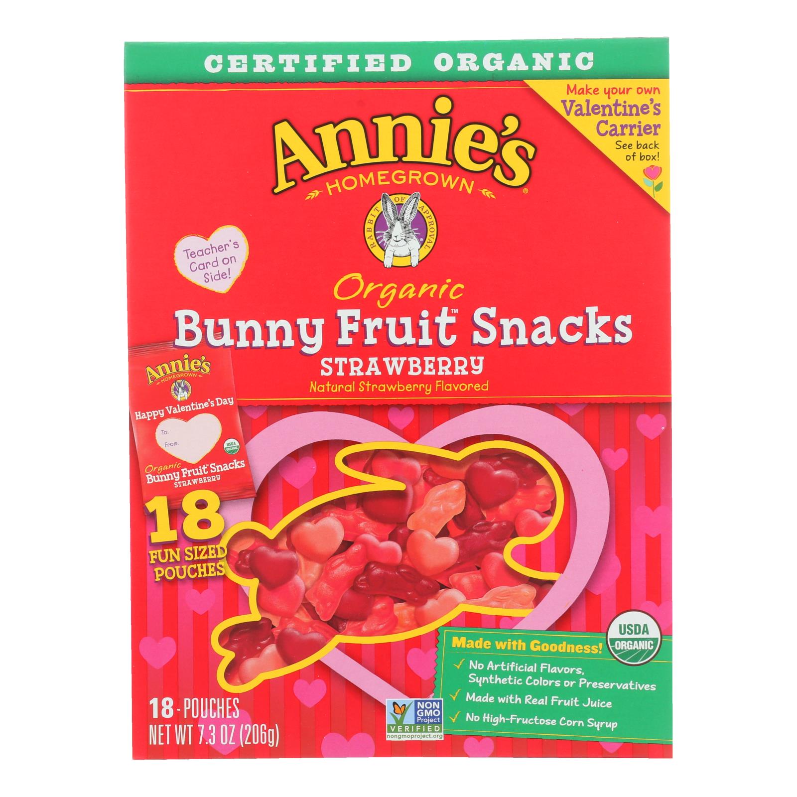 Annie'S Homegrown, Annie'S Homegrown Fruit Snack Valentine'S Day - Case Of 12 - 7.3 Oz (Pack of 12)