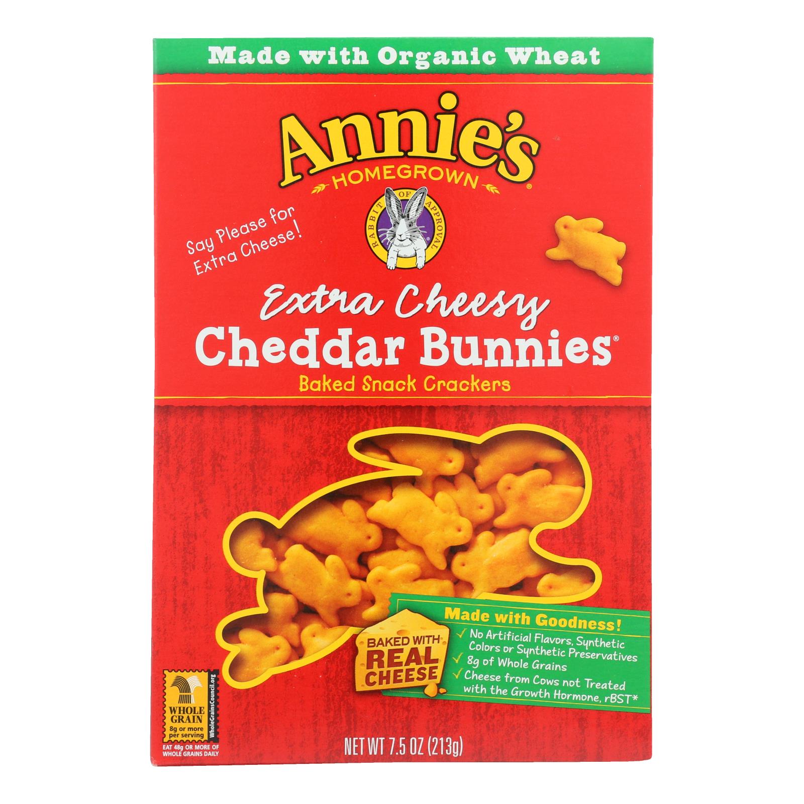 Annie'S Homegrown, Annie's Homegrown - Chddr Bnnies  X-cheese - Case of 12-7.5 oz. (Pack of 12)
