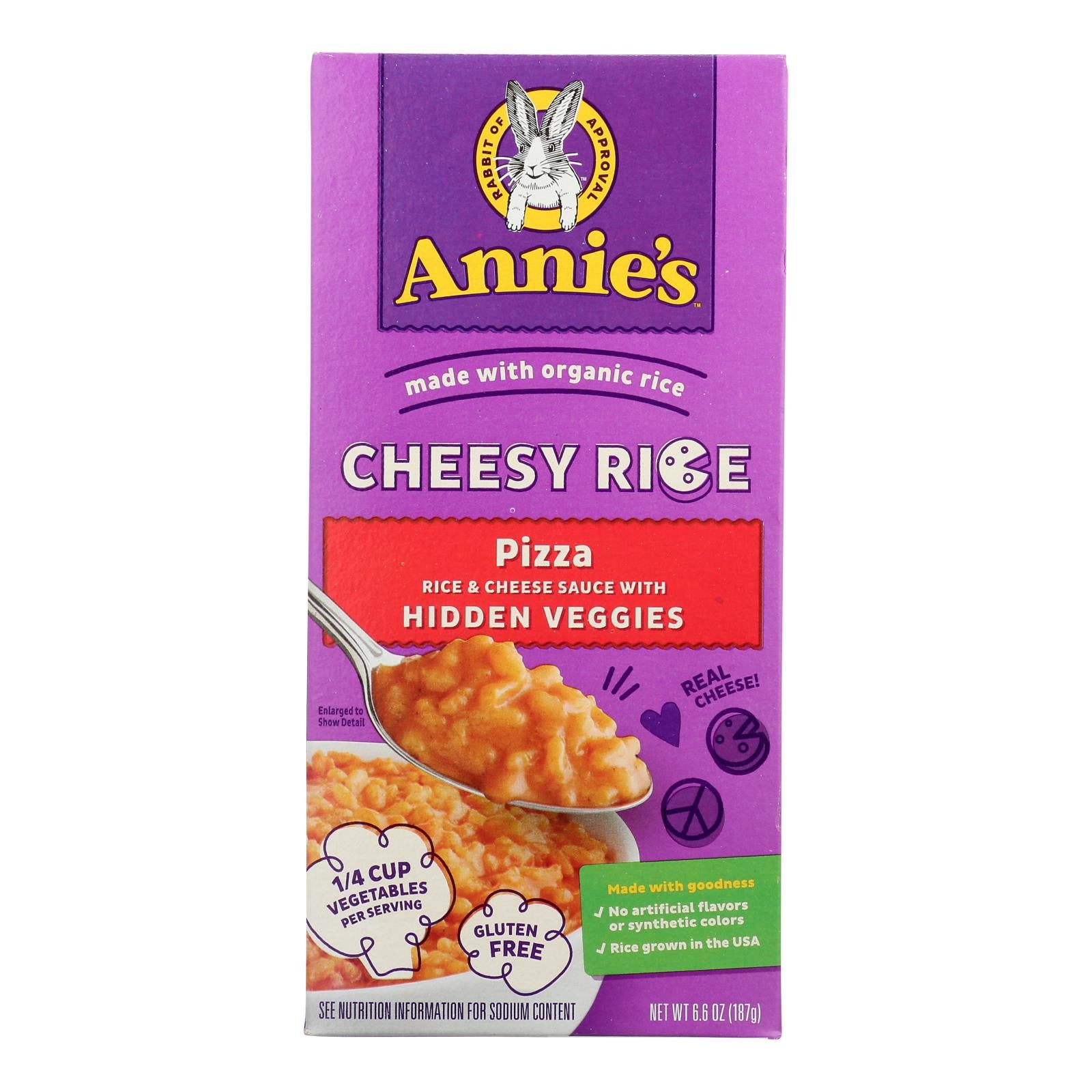 Annie'S Homegrown, Annie's Homegrown - Chsy Rice Og3 Chsy Pizza - CS of 12-6.6 OZ (Pack of 12)