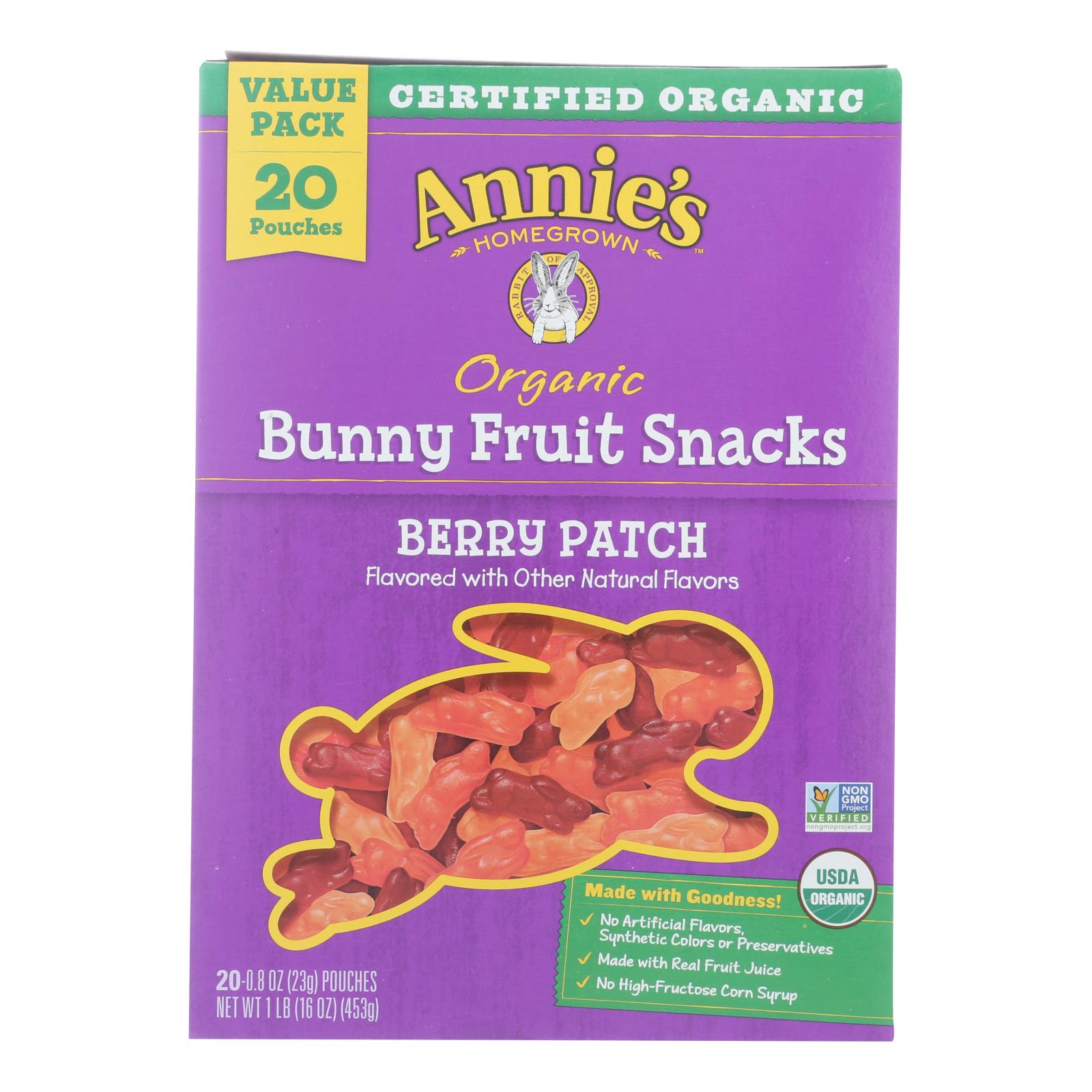 Annie'S Homegrown, Annie's Homegrown - Frt Snack Og2 Berry Patch - CS of 6-16 OZ