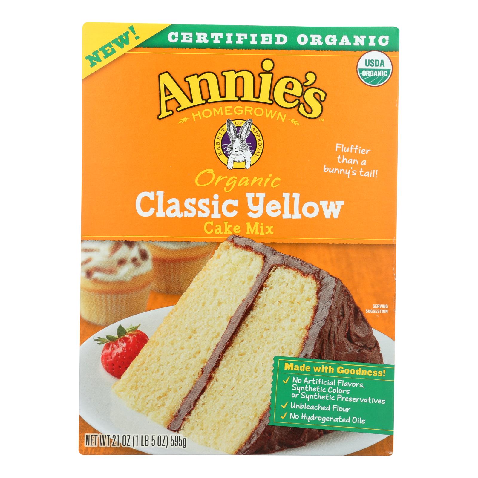 Annie'S Homegrown, Annie's Homegrown - Mix  Cake Yellow - Case of 8-21 oz. (Pack of 8)