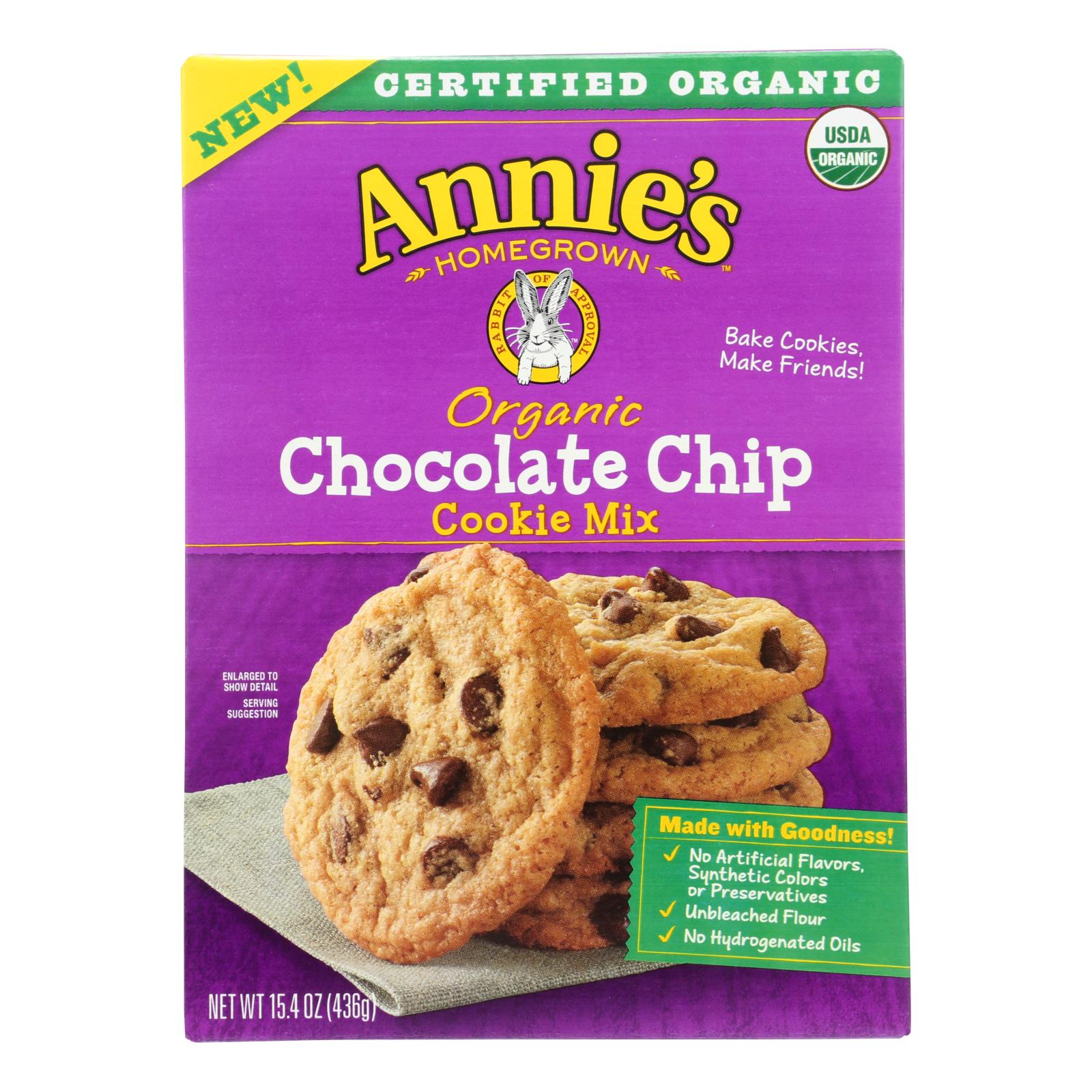 Annie'S Homegrown, Annie's Homegrown - Mix Chocolate Chips Cookie - Case of 8-15.4 OZ (Pack of 8)