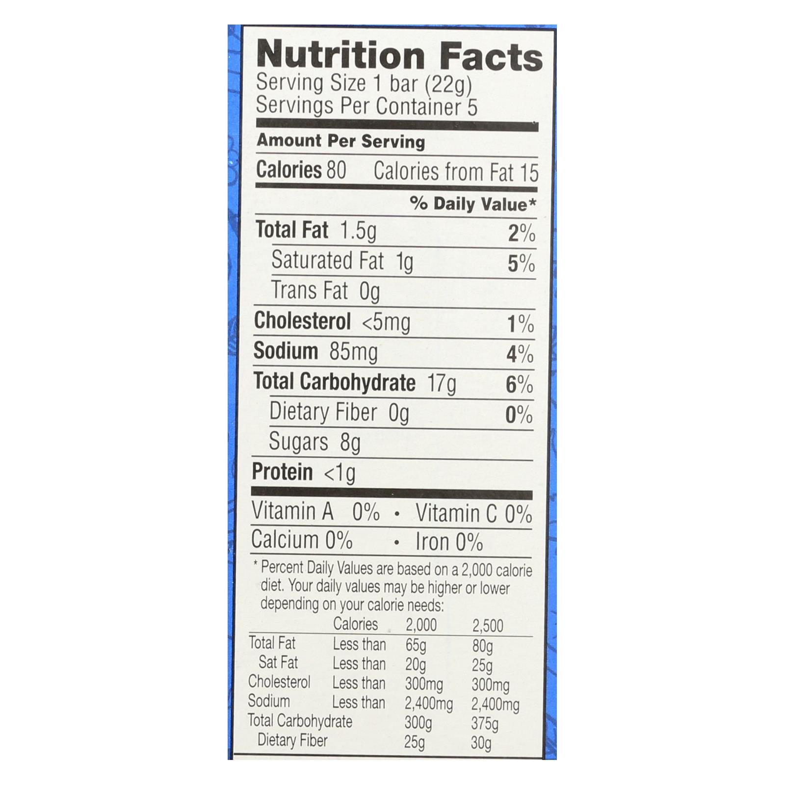Annie'S Homegrown, Annie's Homegrown Snack Bar - Original - Case of 8 - 3.9 oz. (Pack of 8)