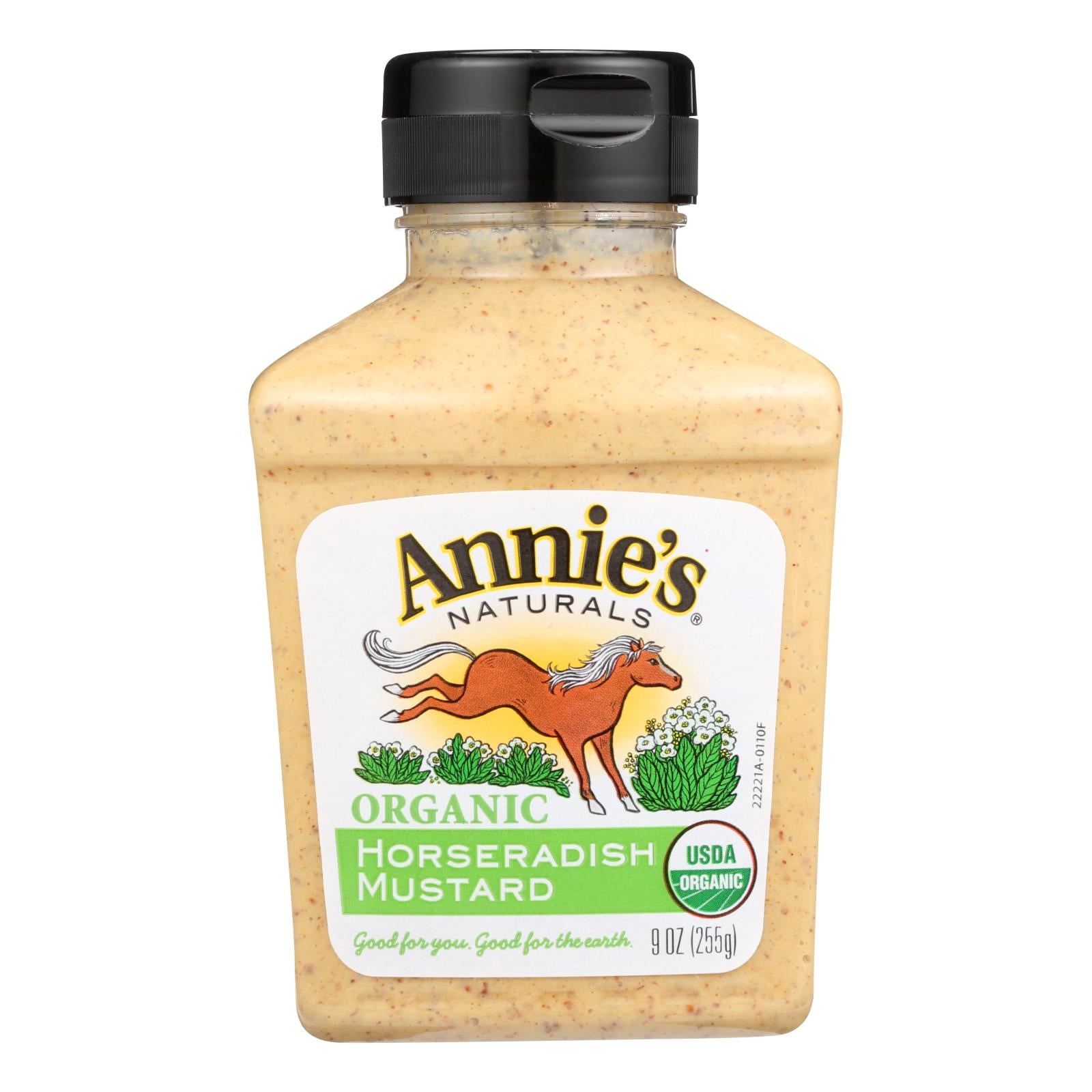 Annie'S Naturals, Annie's Naturals Organic Horseradish Mustard - Case of 12 - 9 oz. (Pack of 12)