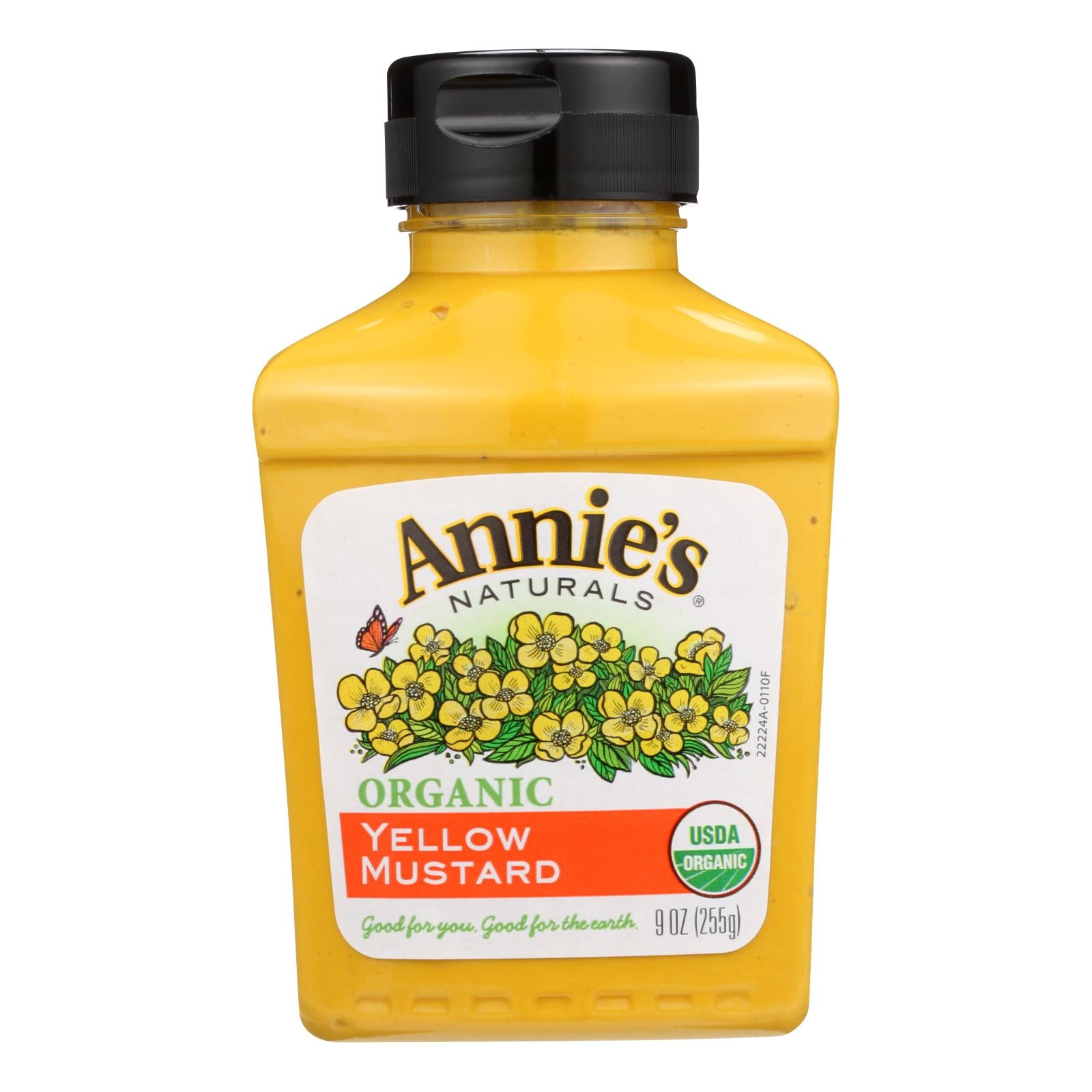 Annie'S Naturals, Annie's Naturals Organic Yellow Mustard - Case of 12 - 9 oz. (Pack of 12)