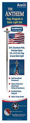 Annin Flagmakers, Anthem U.S. Flag Pole Kit, 20-Ft.