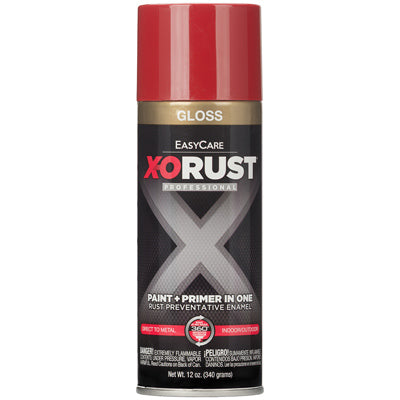 True Value Mfg Company, Anti-Rust Enamel Paint & Primer, Bright Red Gloss, 12-oz. Spray
