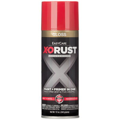 True Value Mfg Company, Anti-Rust Enamel Paint & Primer, Hot Red Gloss, 12-oz. Spray