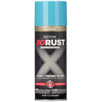 True Value Mfg Company, Anti-Rust Enamel Paint & Primer, Light Blue Gloss, 12-oz. Spray