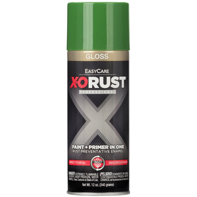 True Value Mfg Company, Anti-Rust Enamel Paint & Primer, Medium Green Gloss, 12-oz. Spray