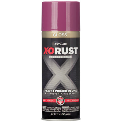 True Value Mfg Company, Anti-Rust Enamel Paint & Primer, Safety Purple Gloss, 12-oz. Spray