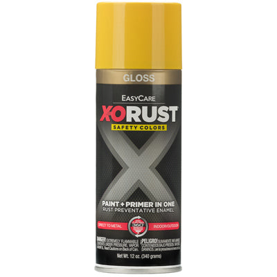 True Value Mfg Company, Anti-Rust Enamel Paint & Primer, Safety Yellow Gloss, 12-oz. Spray