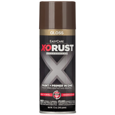 True Value Mfg Company, Anti-Rust Enamel Paint & Primer, Seal Brown Gloss, 12-oz. Spray