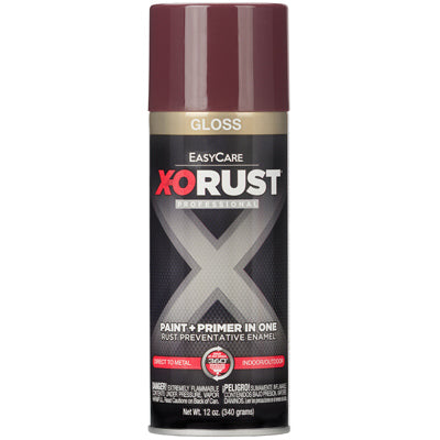 True Value Mfg Company, Anti-Rust Enamel Paint & Primer, Shutter Burgundy Gloss, 12-oz. Spray