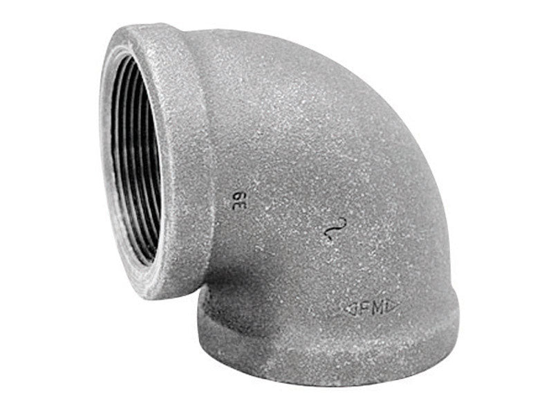 ANVIL INTERNATIONAL, Anvil 1-1/2 in. FPT X 1-1/2 in. D FPT Black Malleable Iron 90 Degree Elbow