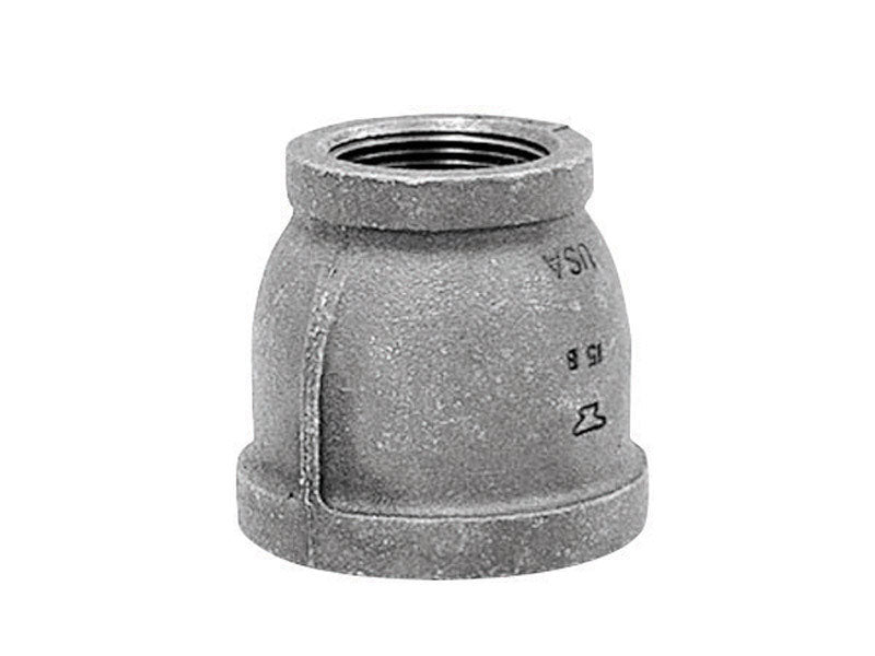 ANVIL INTERNATIONAL, Anvil 1-1/2 in. FPT X 1 in. D FPT Galvanized Malleable Iron Reducing Coupling