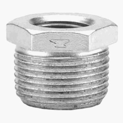 ANVIL INTERNATIONAL, Anvil 1-1/2 in. MPT X 1 in. D FPT Galvanized Malleable Iron Hex Bushing