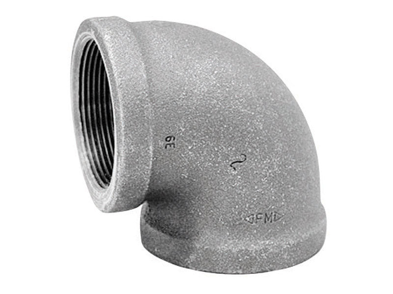 ANVIL INTERNATIONAL, Anvil 1-1/4 in. FPT X 1-1/4 in. D FPT Galvanized Malleable Iron Elbow