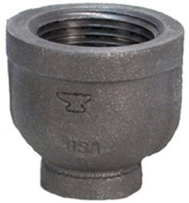 ANVIL INTERNATIONAL, Anvil 1-1/4 in. FPT X 3/4 in. D FPT Black Malleable Iron Reducing Coupling