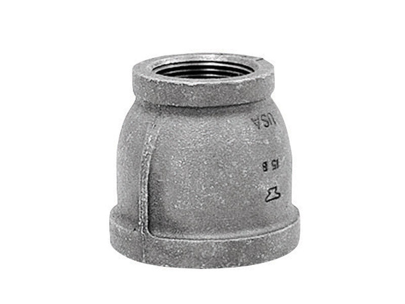 ANVIL INTERNATIONAL, Anvil 1-1/4 in. FPT X 3/4 in. D FPT Galvanized Malleable Iron Reducing Coupling