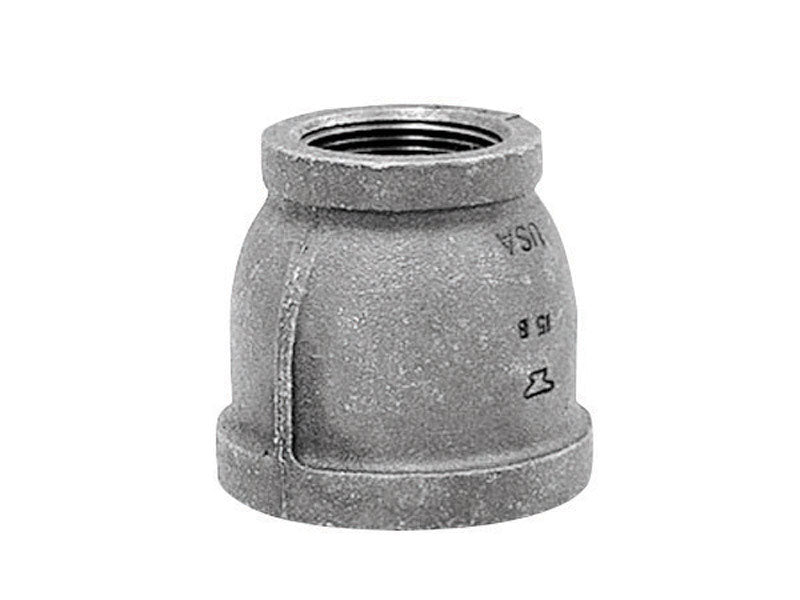 ANVIL INTERNATIONAL, Anvil 1-1/4 in. Insert X 1 in. D Insert Black Malleable Iron Reducing Coupling