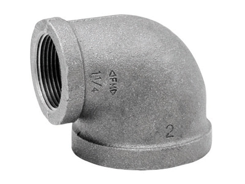 ANVIL INTERNATIONAL, Anvil 1 in. FPT X 3/4 in. D FPT Galvanized Malleable Iron Elbow