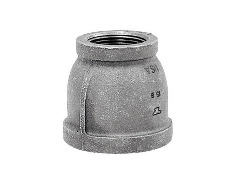 ANVIL INTERNATIONAL, Anvil 1/2 in. FPT X 1/4 in. D FPT Black Malleable Iron Reducing Coupling