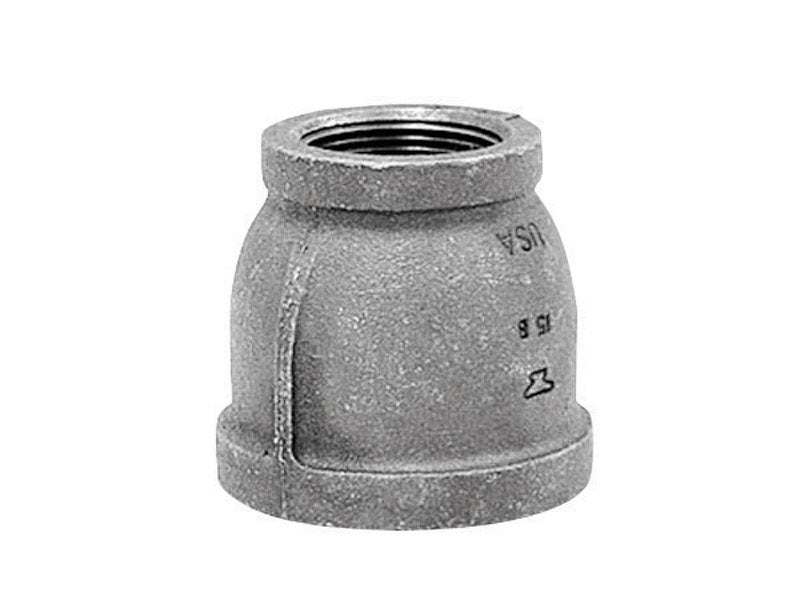 ANVIL INTERNATIONAL, Anvil 1/2 in. FPT X 3/8 in. D FPT Black Malleable Iron Reducing Coupling