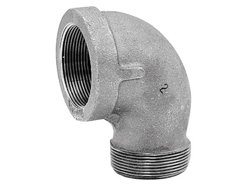 ANVIL INTERNATIONAL, Anvil 1/4 in. FPT X 1/4 in. D MPT Galvanized Malleable Iron Street Elbow