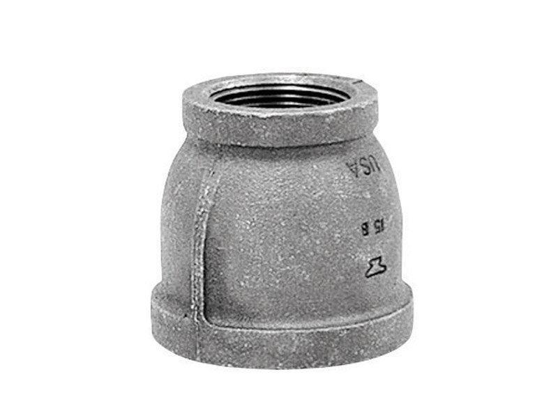 ANVIL INTERNATIONAL, Anvil 3/4 in. FPT X 1/2 in. D FPT Black Malleable Iron Reducing Coupling