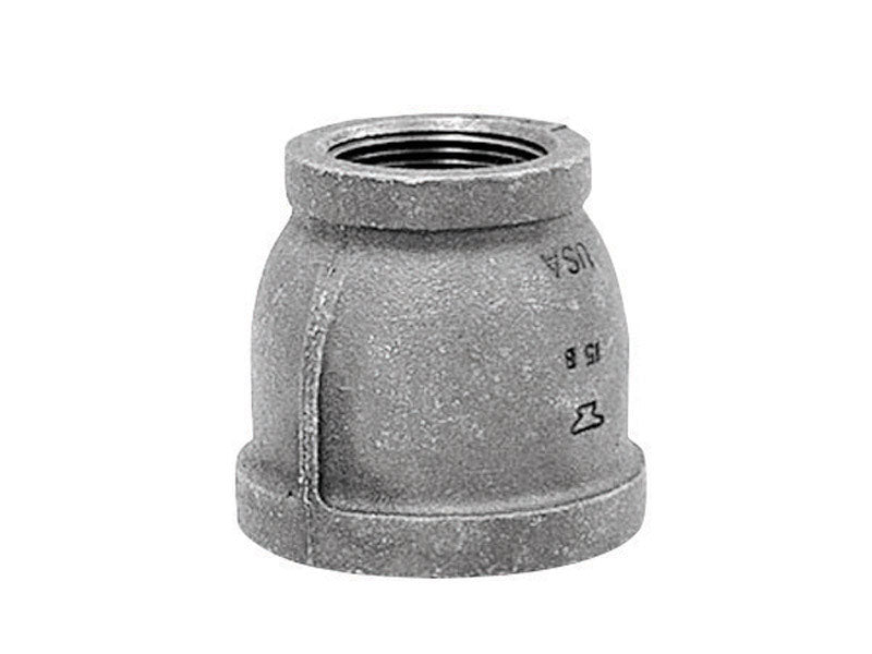 ANVIL INTERNATIONAL, Anvil 3/4 in. FPT X 3/8 in. D FPT Black Malleable Iron Reducing Coupling