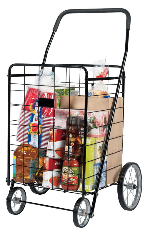 ACE TRADING - SHOPPING CARTS APEX, Apex 40-9/16 in. H x 24-7/16 in. W x 21-11/16 in. L Black Collapsible Shopping Cart (Pack of 2)