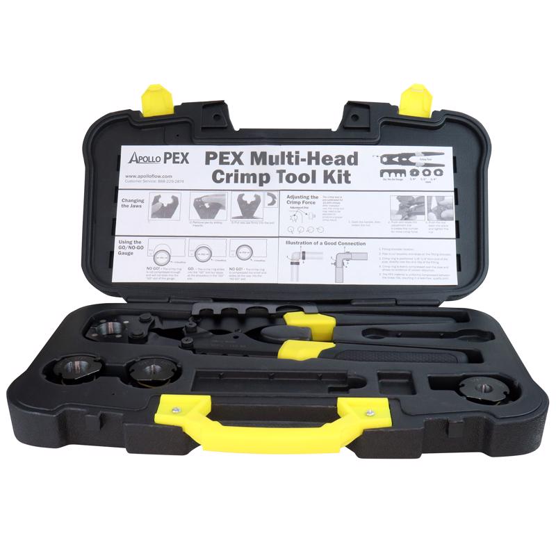 THE MOSACK GROUP INC, Apollo Black Adjustable Wrench Multi-Head Crimp Tool Kit