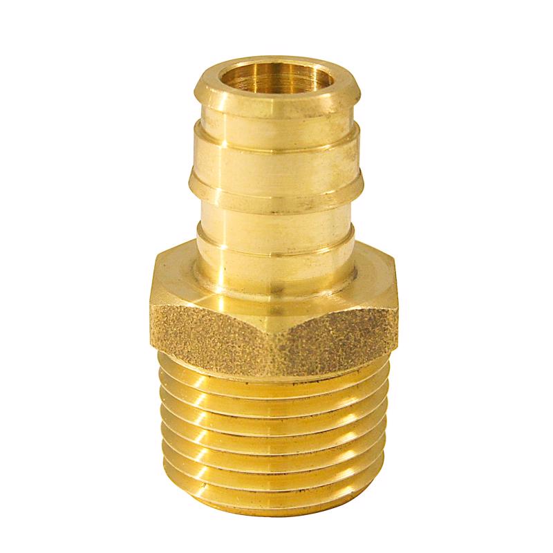THE MOSACK GROUP INC, Apollo PEX-A 1/2 in. Expansion PEX in to T X 1/2 in. D MPT  Brass Adapter