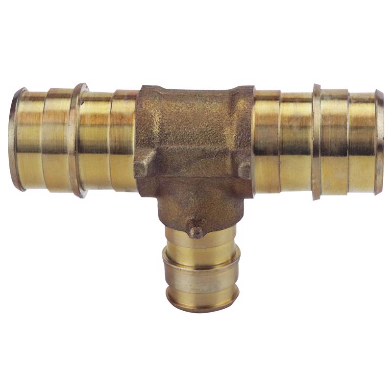 THE MOSACK GROUP INC, Apollo PEX-A 3/4 in. Expansion PEX in to T X 3/4 in. D Barb  Brass Reducing Tee (Pack of 25)