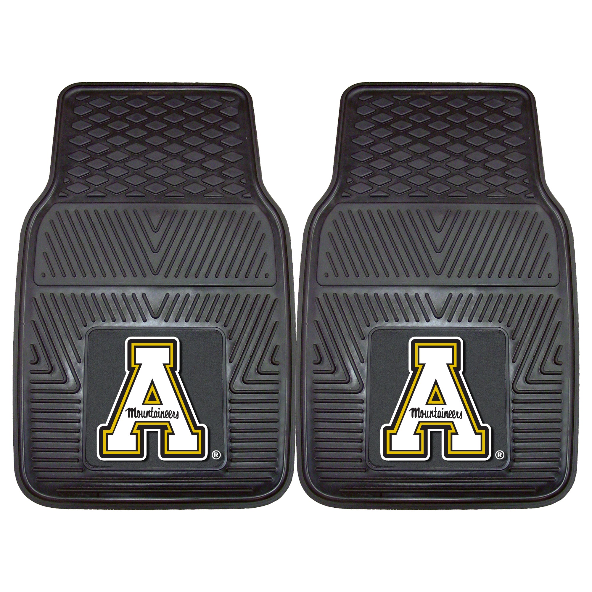 FANMATS, Appalachian State University Heavy Duty Car Mat Set - 2 Pieces