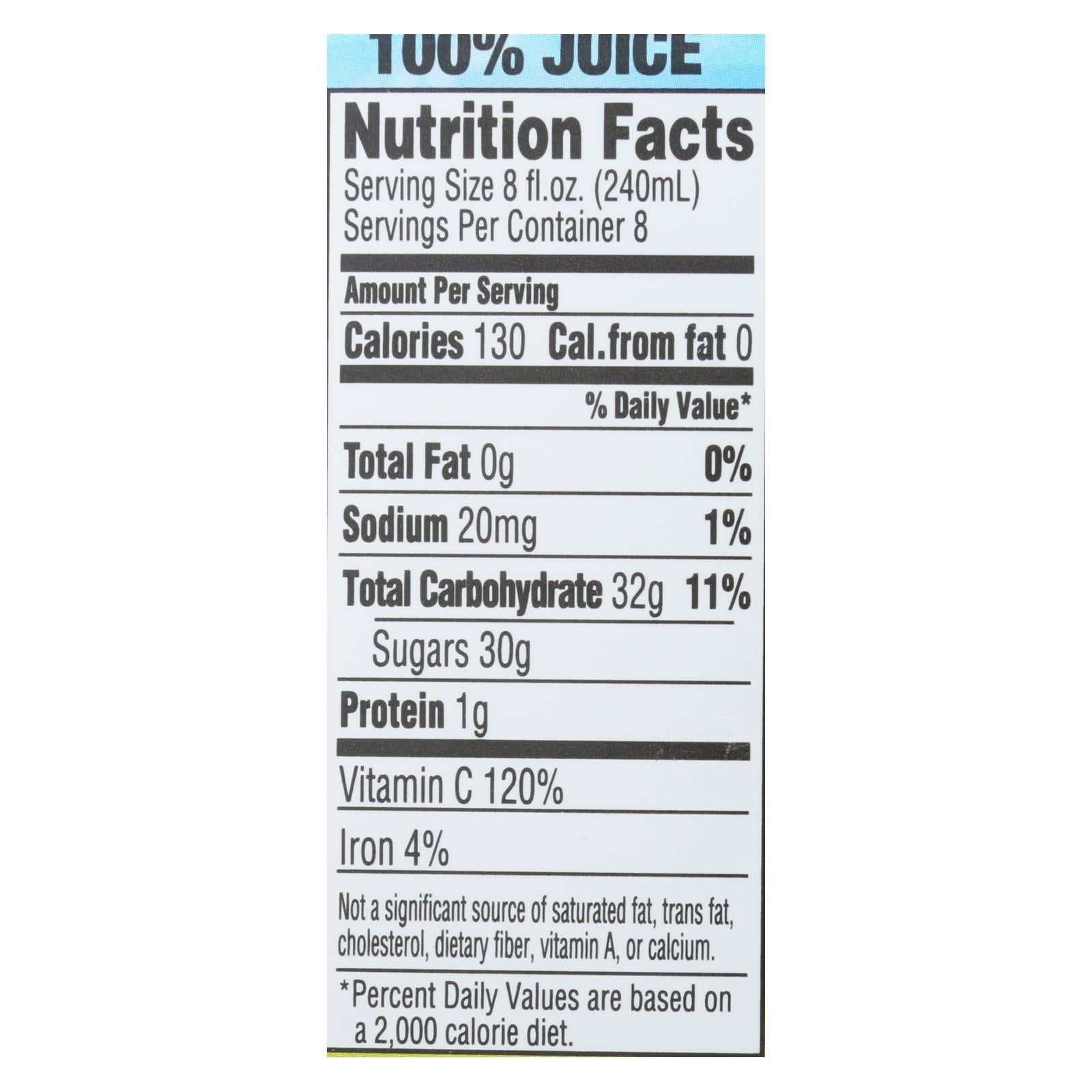 Apple & Eve, Apple and Eve 100 Percent Juice Naturally Cranberry Juice - Case of 8 - 64 fl oz. (Pack of 8)