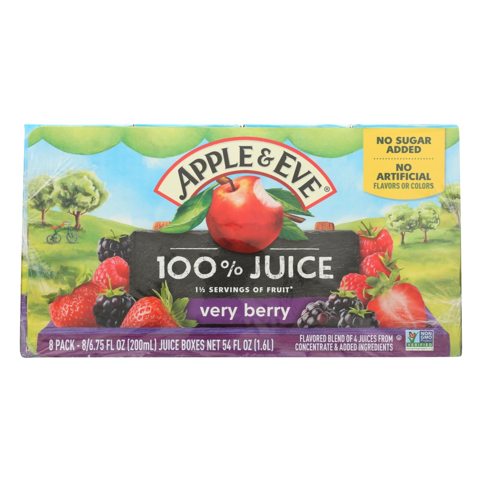 Apple & Eve, Apple and Eve 100 Percent Juice Very Berry - Case of 6 - 40 Bags (Pack of 5)