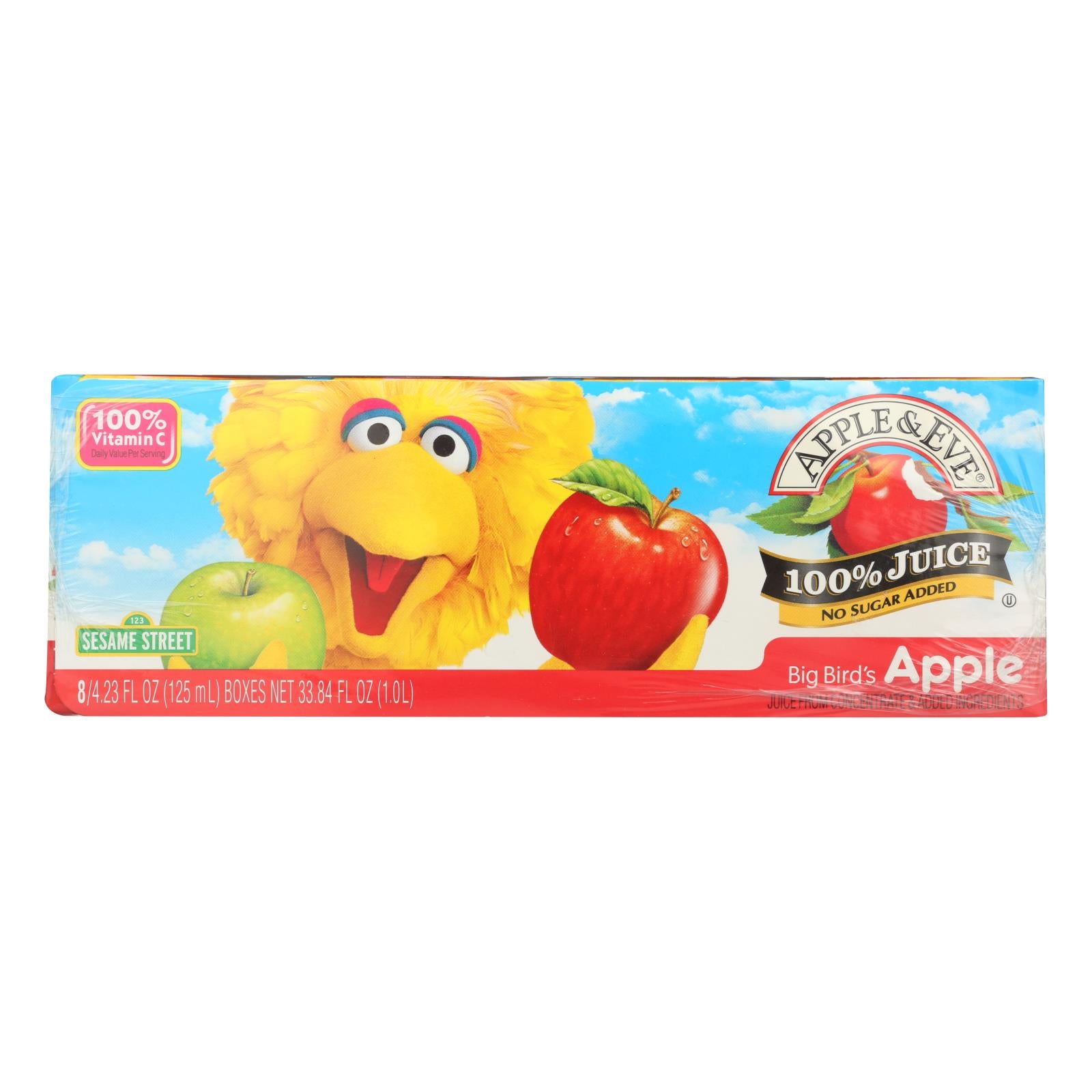 Apple & Eve, Apple and Eve Sesame Street Big Bird's Juice Apple - Case of 6 - 6 Bags (Pack of 5)