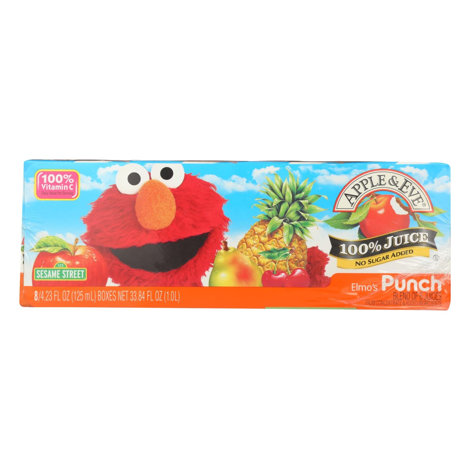 Apple & Eve, Apple and Eve Sesame Street Juice Elmo's Punch - Case of 6 - 6 Bags (Pack of 5)
