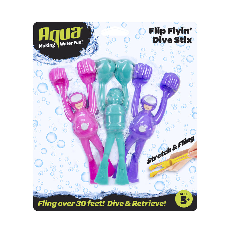 AQUA LEISURE INDUSTRIES INC, Aqua Assorted Plastic Flip Flyin Dive Sticks (Pack of 6)
